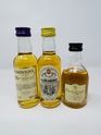 3 X WHISKY MINIATURES 