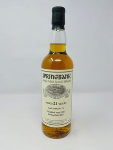 SPRINGBANK 1996 PRIVATE SHERRY CASK 21 YEAR OLD #71