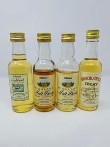 4 X WHISKY MINIATURES 