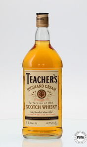 TEACHERS HIGHLAND CREAM SCOTCH WHISKY 1 LITRE