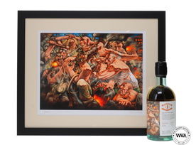 MACALLAN 33 YEAR OLD 1989 - THE WORLD IS ON FIRE NO.1 - BURNOBENNIE X PETER HOWSEN WITH SIGNED PRINT