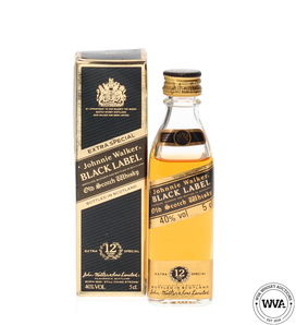 JOHNNIE WALKER BLACK LABEL MINIATURE