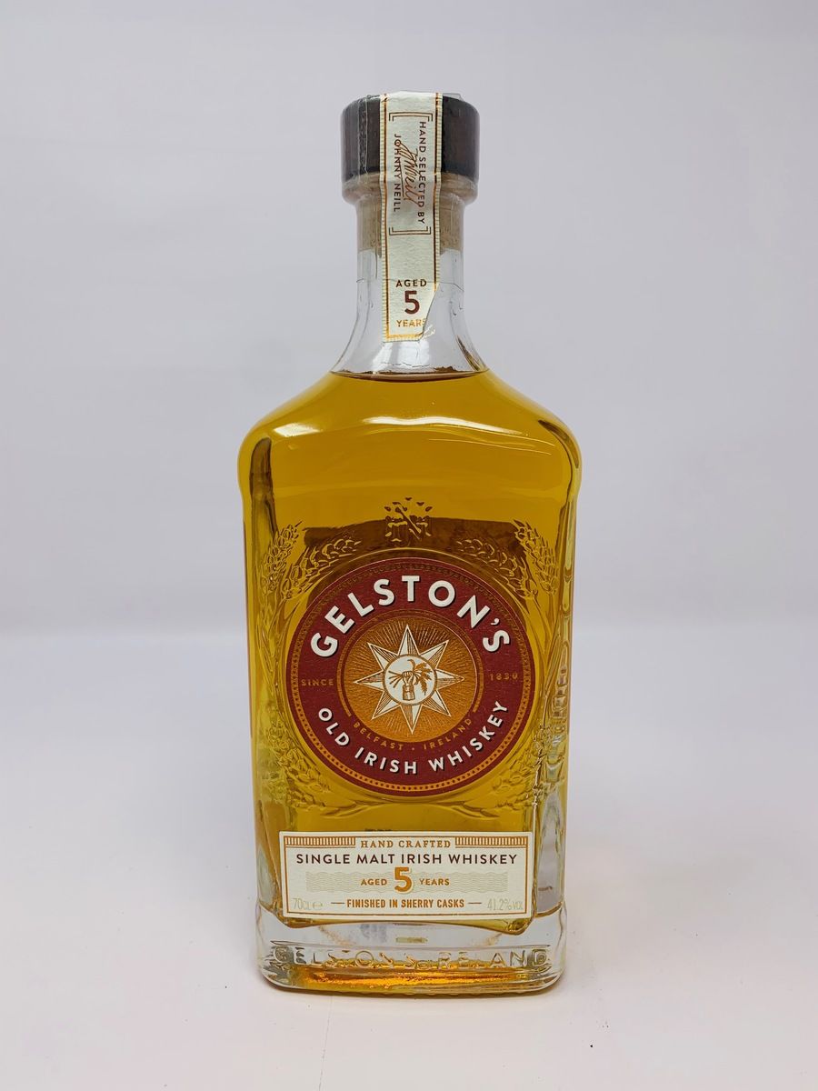 GELSTON'S 5 YEAR OLD SHERRY CASK IRISH WHISKEY