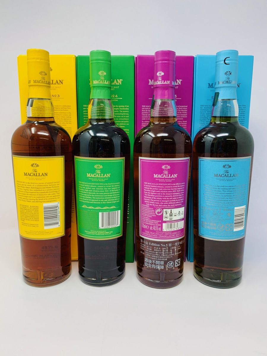 MACALLAN EDITIONS 3,4,5 & 6