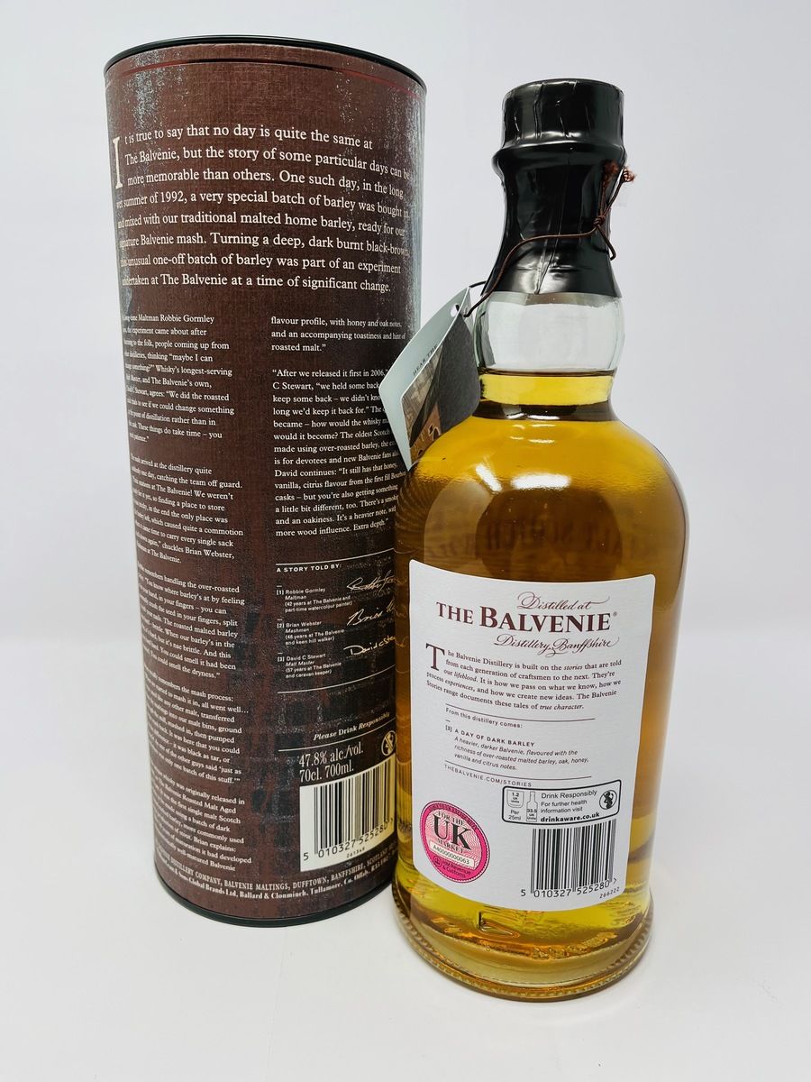 BALVENIE 26 YEAR OLD "A DAY OF DARK BARLEY"