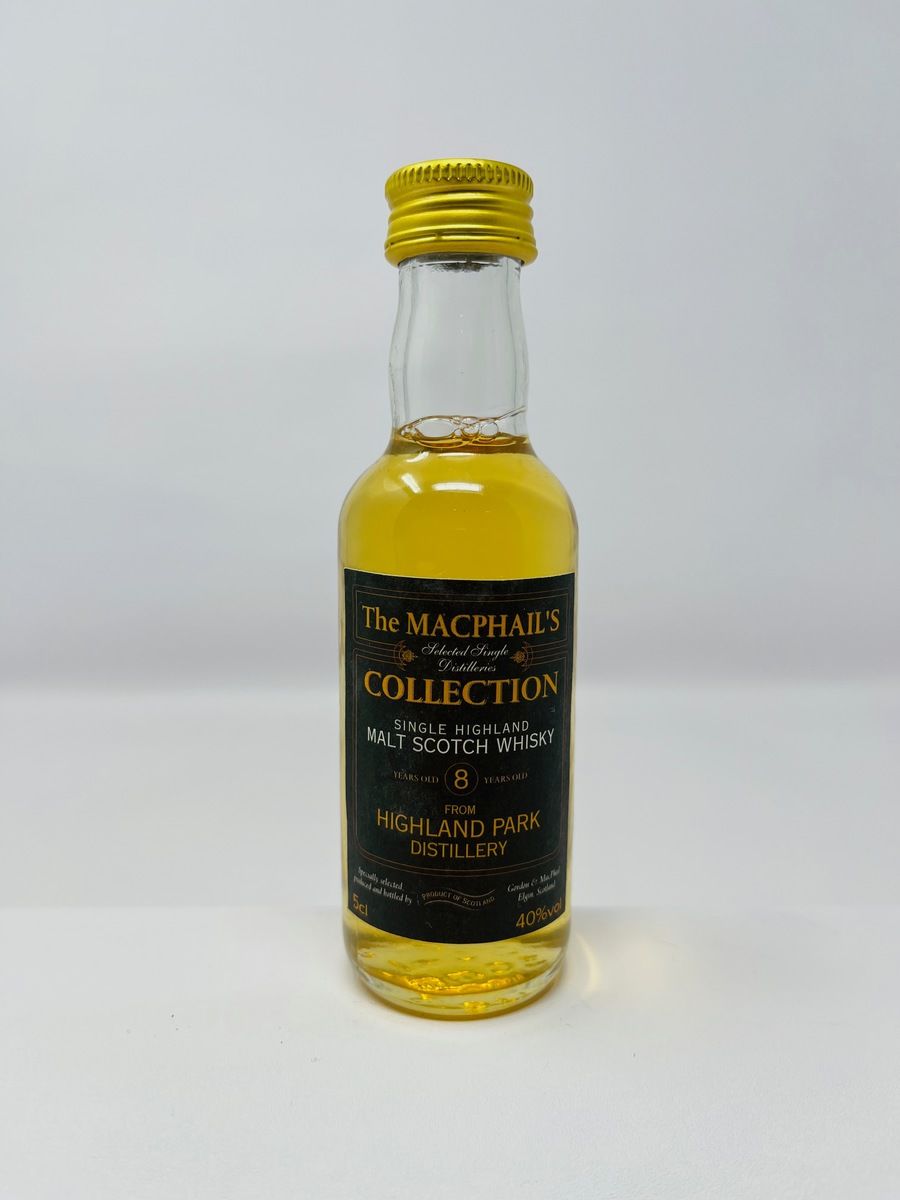 HIGHLAND PARK 8 YEAR OLD GORDON & MACPHAILS COLLECTION MINIATURE