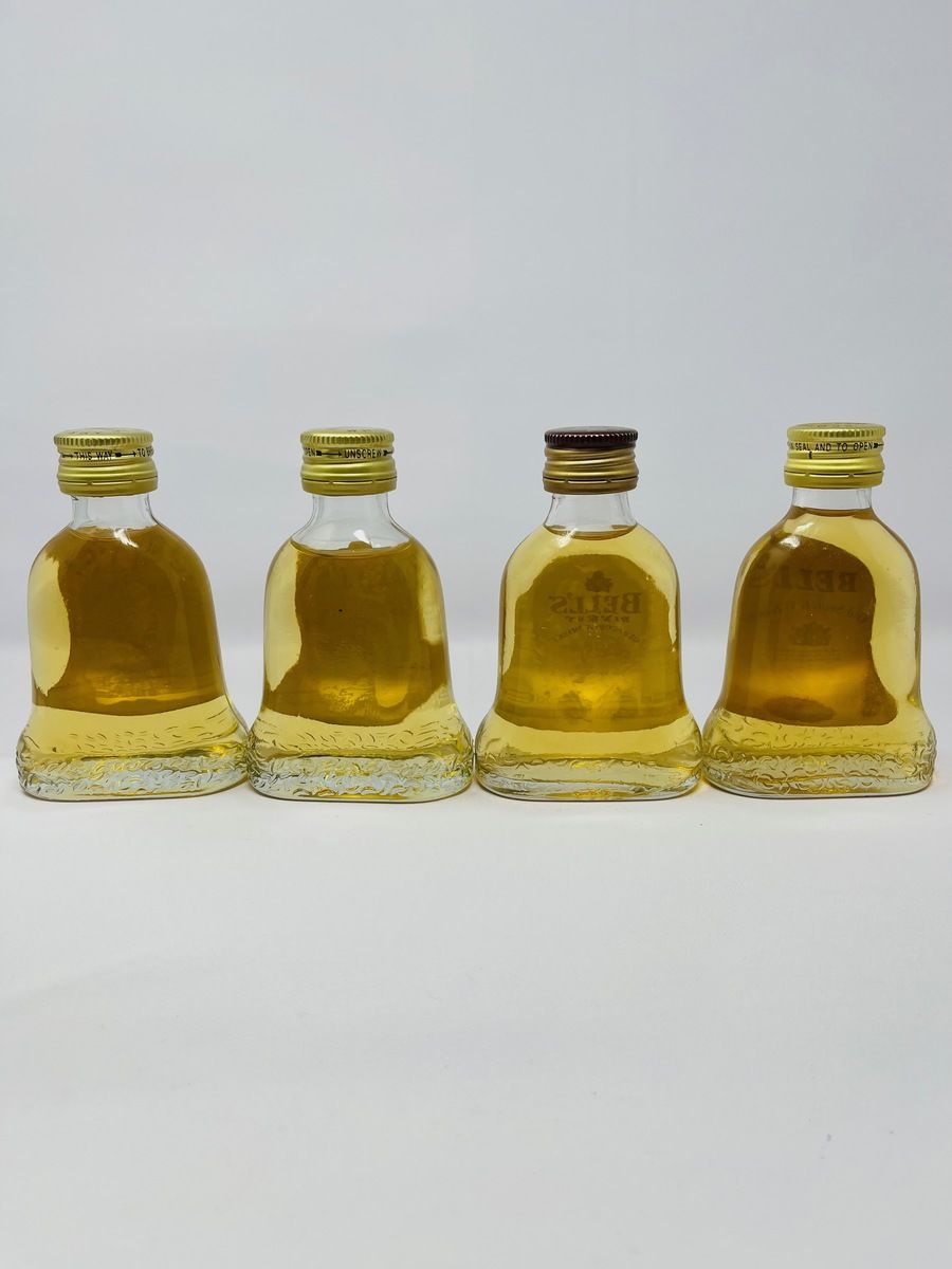 4 X BELLS WHISKY MINIATURES