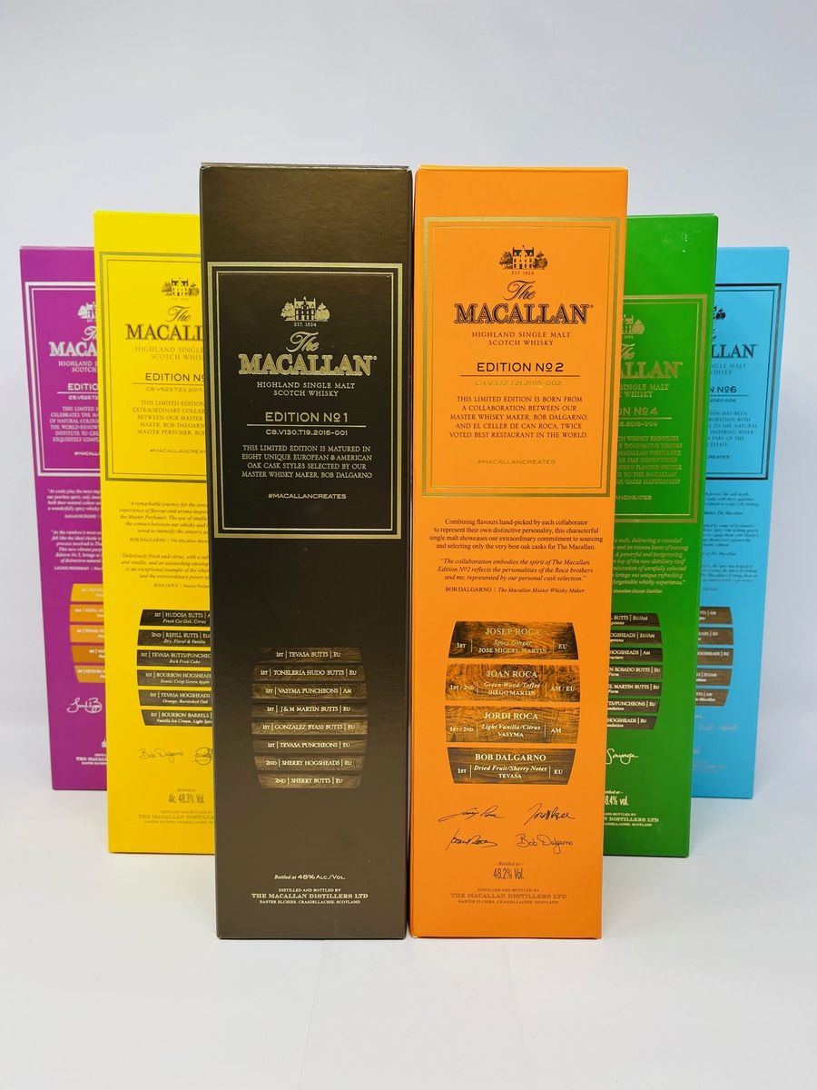 MACALLAN EDITIONS SET - 1 - 6 