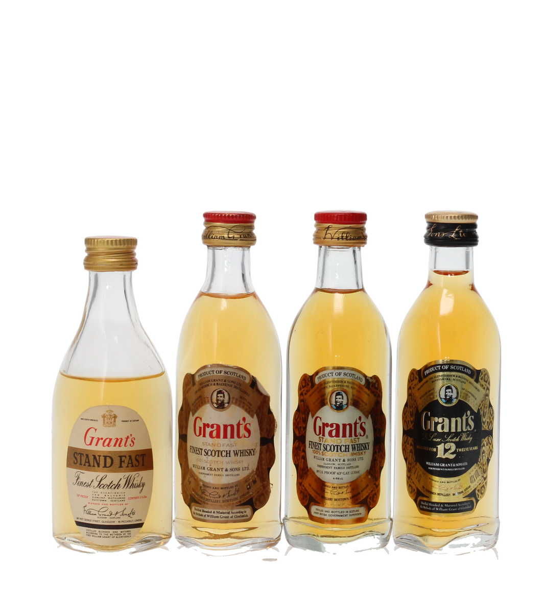 GRANTS WHISKY MINIATURES 