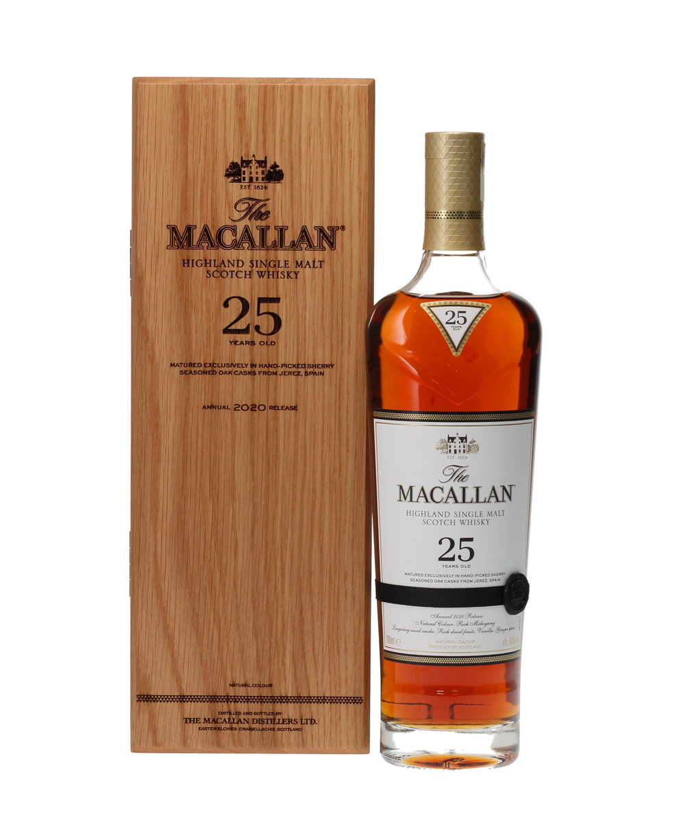 MACALLAN 25 YEAR OLD SHERRY OAK 2020 RELEASE