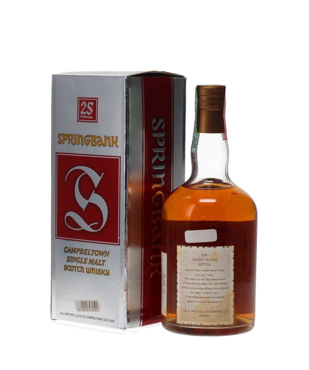 SPRINGBANK 25 YEAR OLD 1980's RELEASE - J ARCHIBALD MITCHELL 75CL