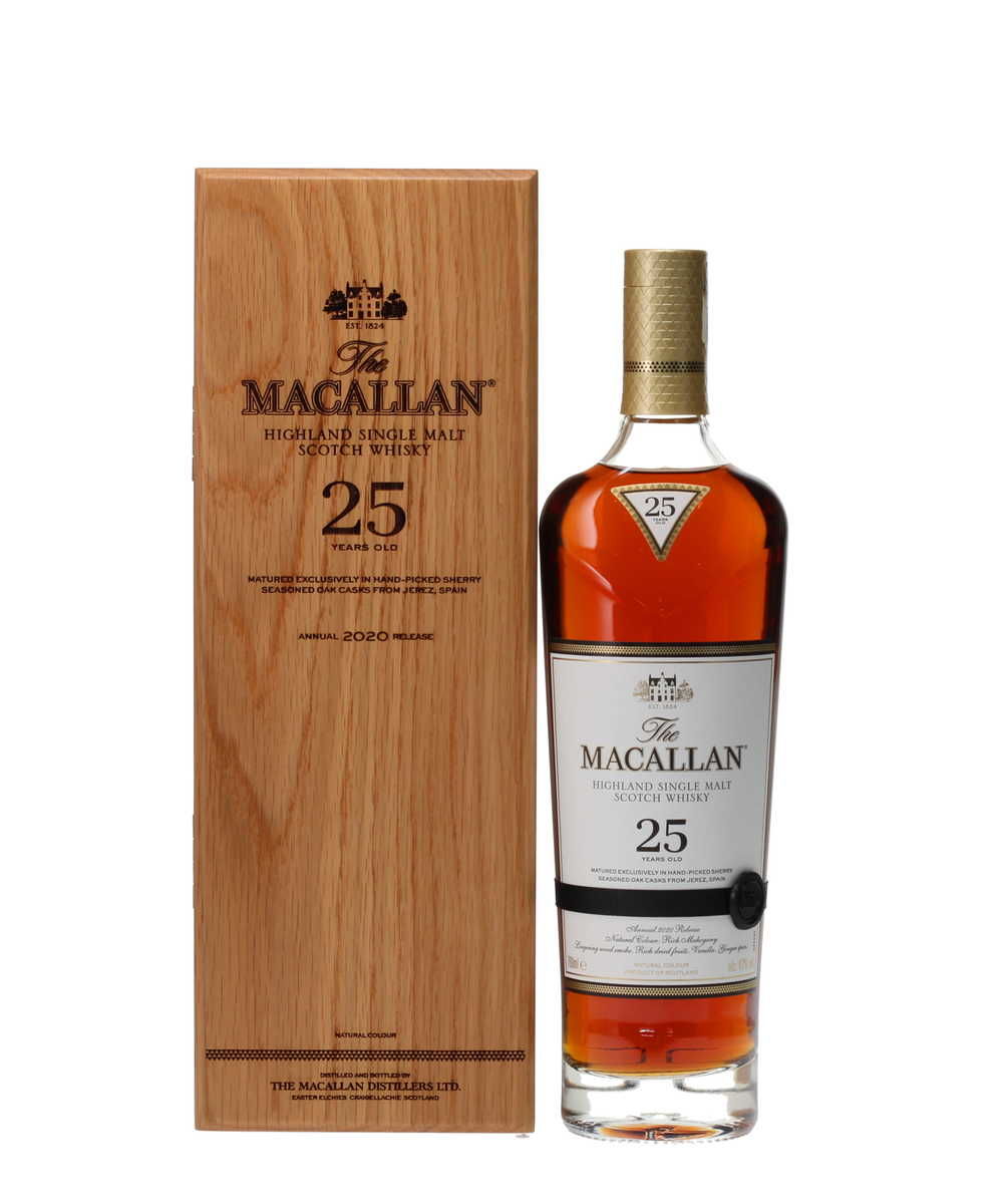 MACALLAN 25 YEAR OLD SHERRY OAK 2020 RELEASE