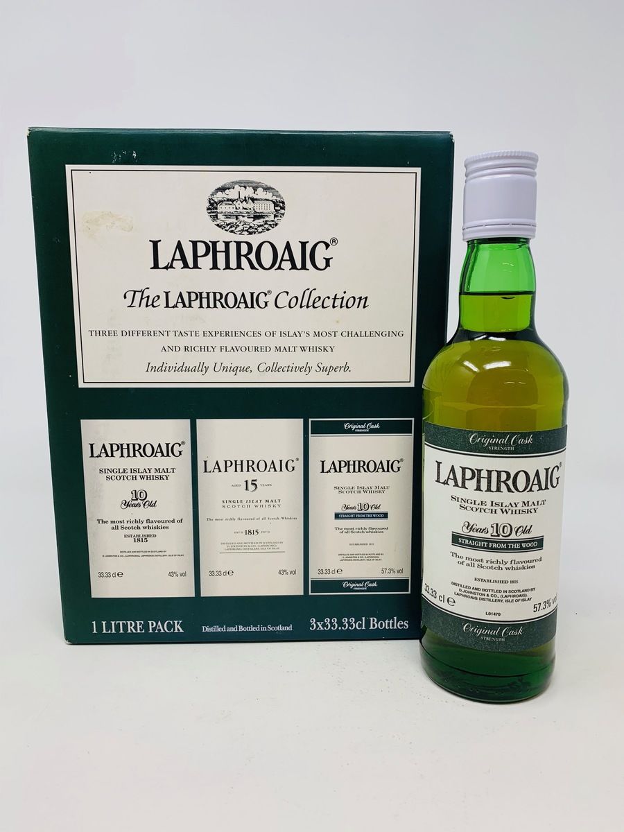 LAPHROAIG 10 YEAR OLD CASK STRENGTH 1990'S 33.3CL