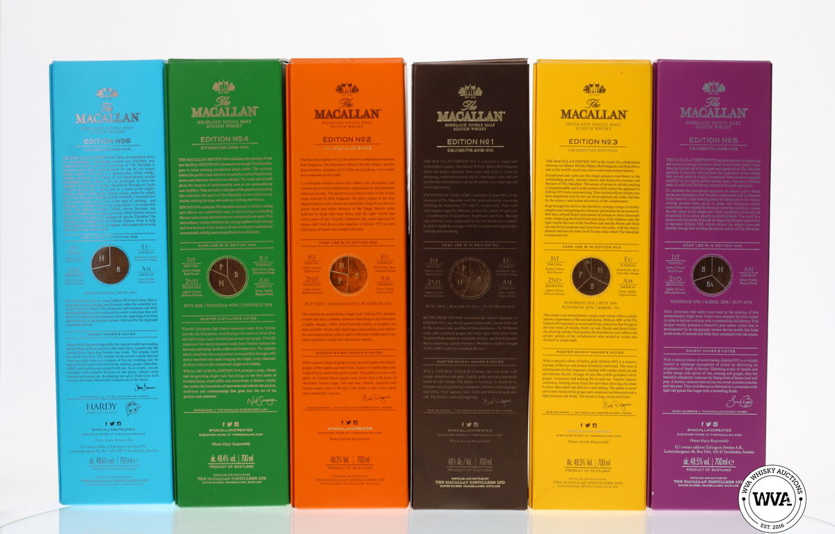 MACALLAN EDITIONS SET (1-6) 