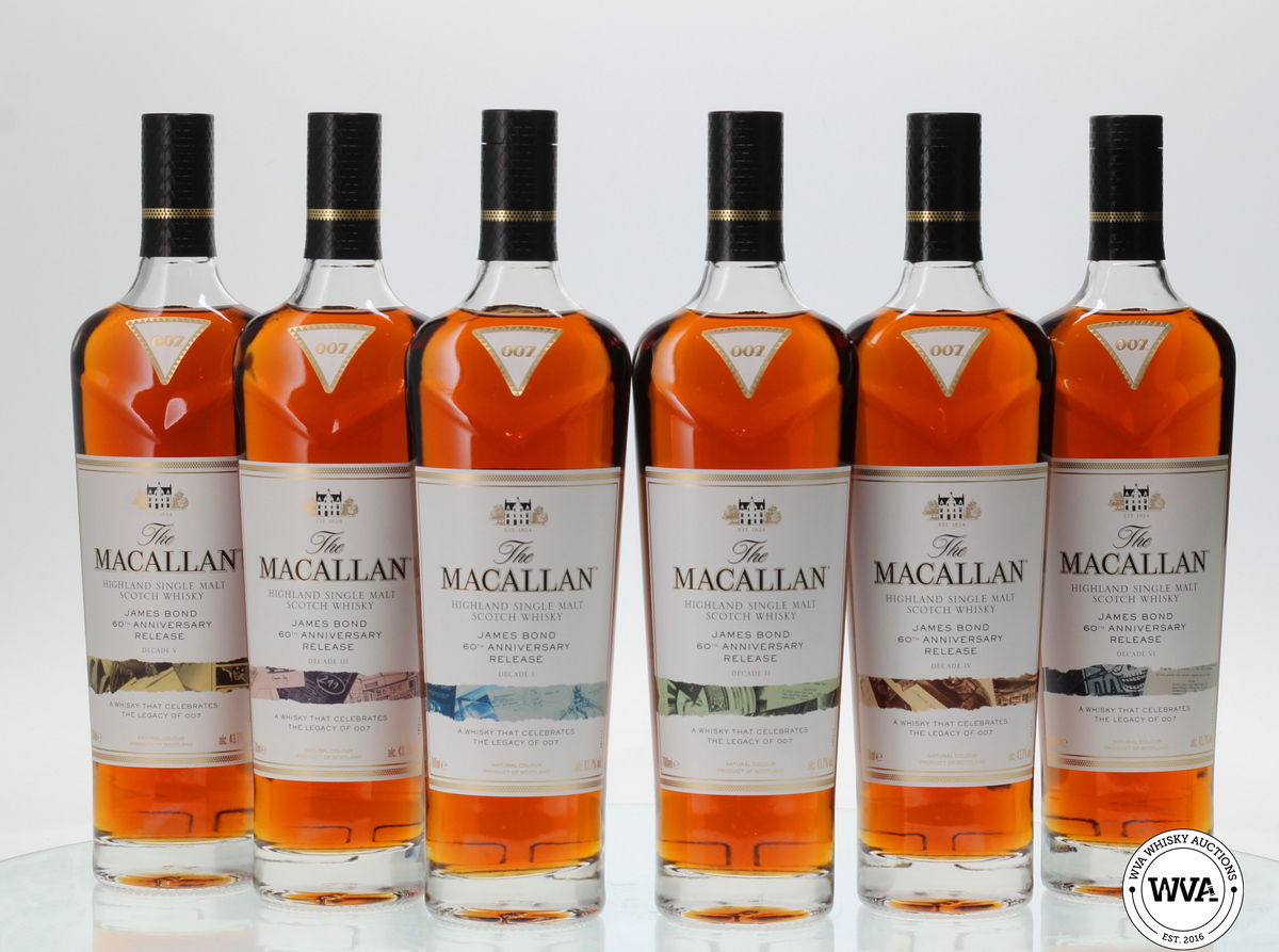 MACALLAN JAMES BOND 60TH ANNIVERSARY - DECADES I - VI