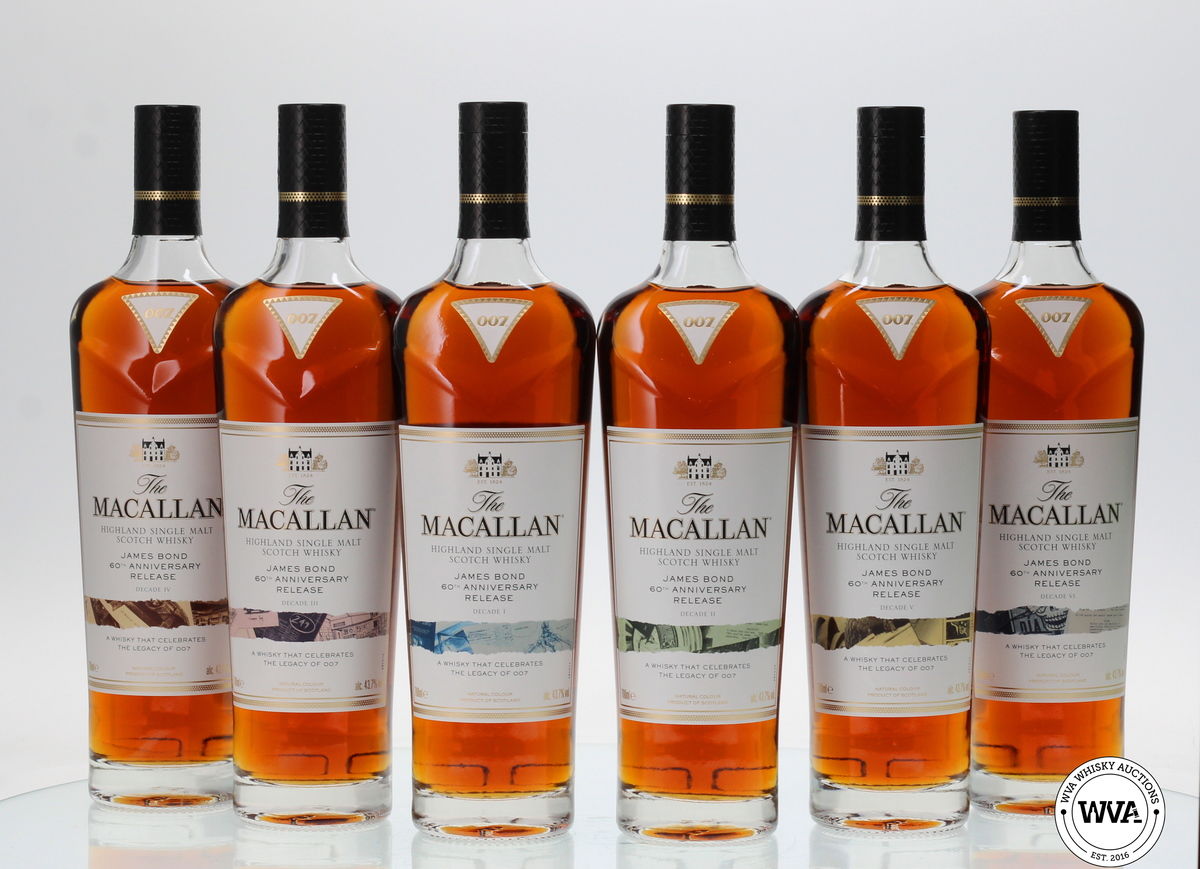 MACALLAN JAMES BOND 60TH ANNIVERSARY - DECADES I - VI