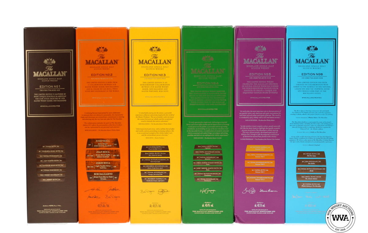 MACALLAN EDITIONS SET (1-6) 