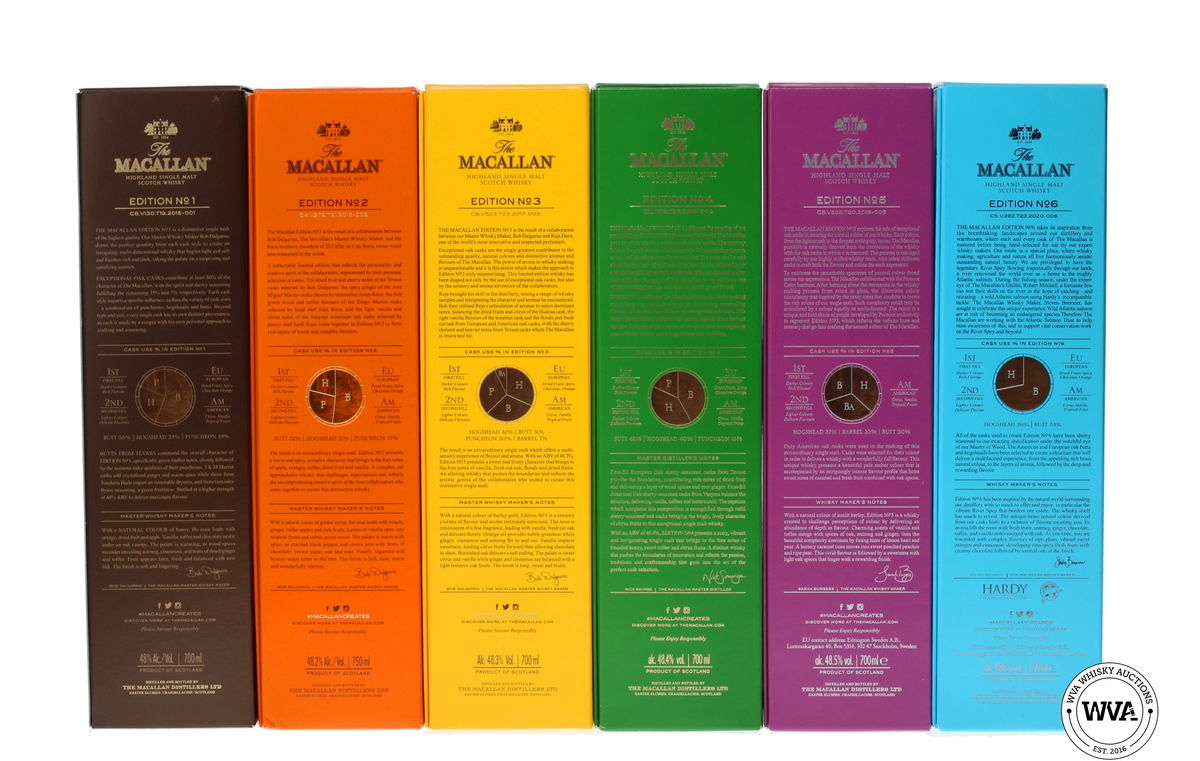 MACALLAN EDITIONS SET (1-6) 