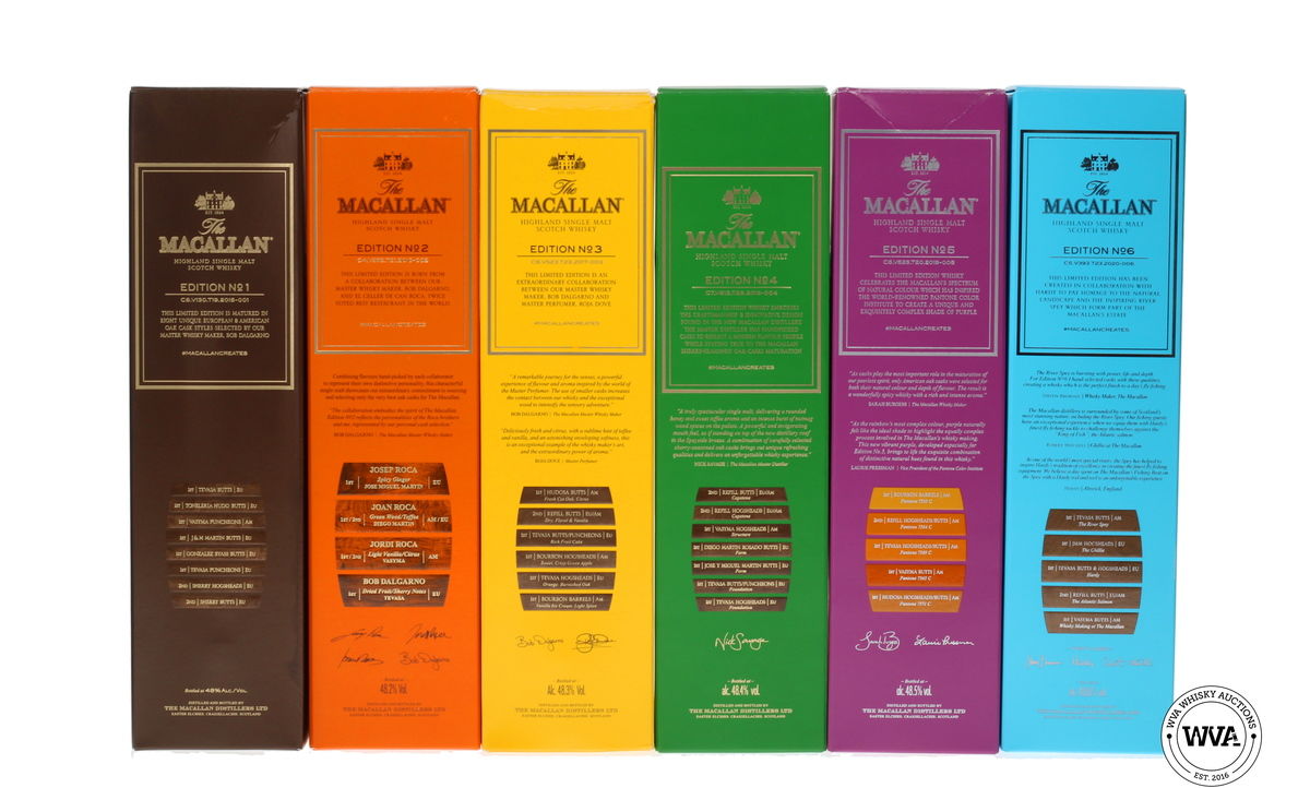 MACALLAN EDITIONS SET (1-6) 