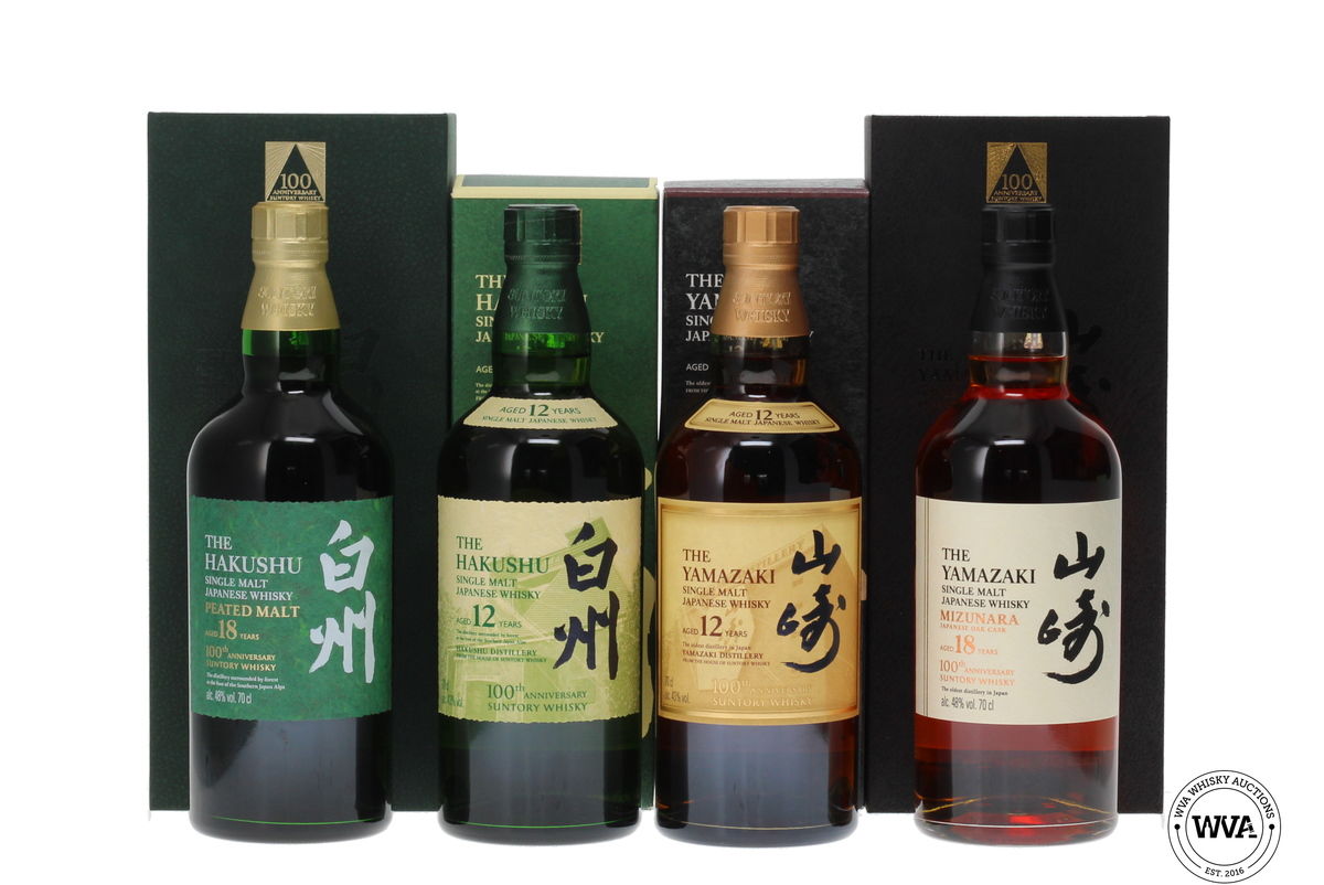 SUNTORY 100TH ANNIVERSARY SET (4X70CL) LIMITED EDITIONS