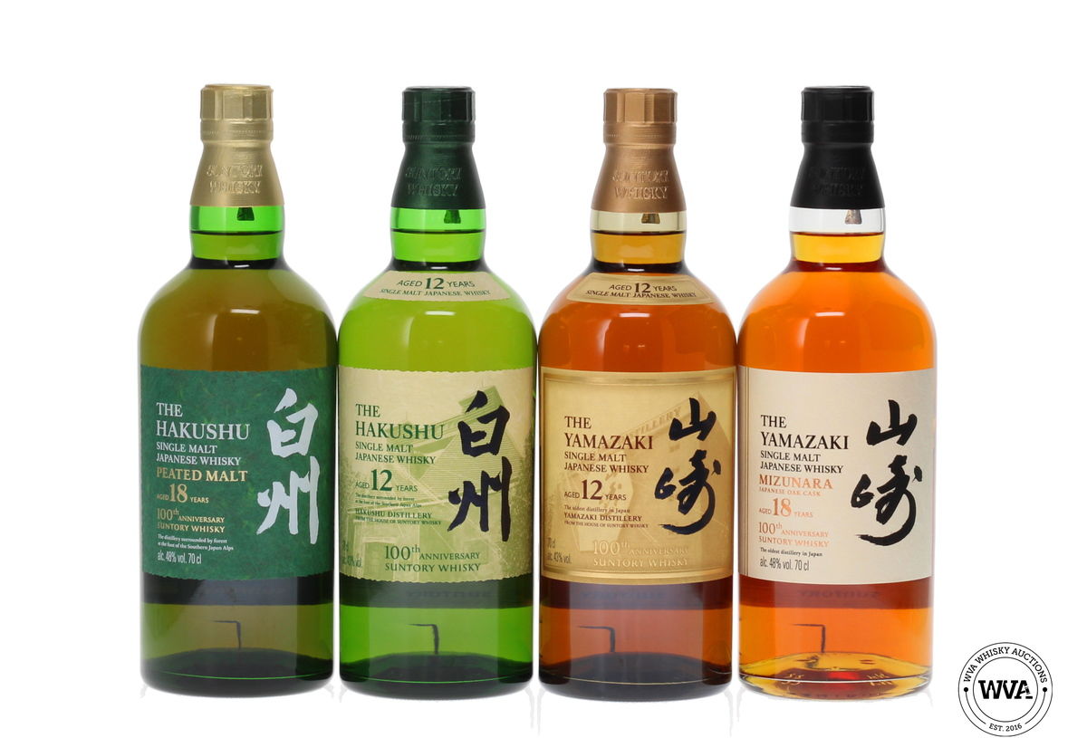 SUNTORY 100TH ANNIVERSARY SET (4X70CL) LIMITED EDITIONS