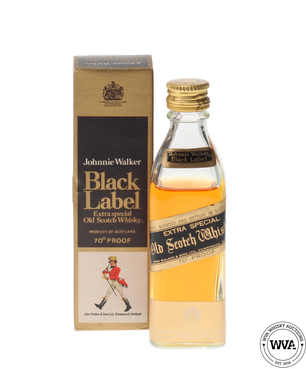 JOHNNIE WALKER BLACK LABEL MINIATURE