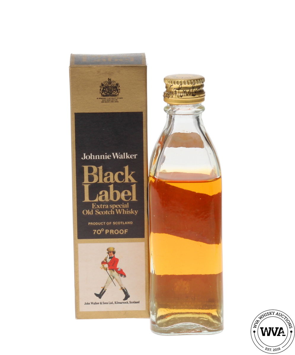 JOHNNIE WALKER BLACK LABEL MINIATURE