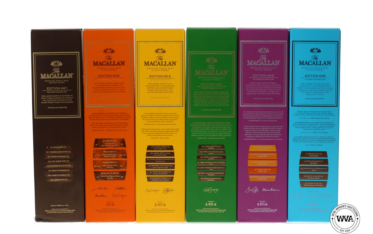 MACALLAN EDITIONS SET (1-6) 