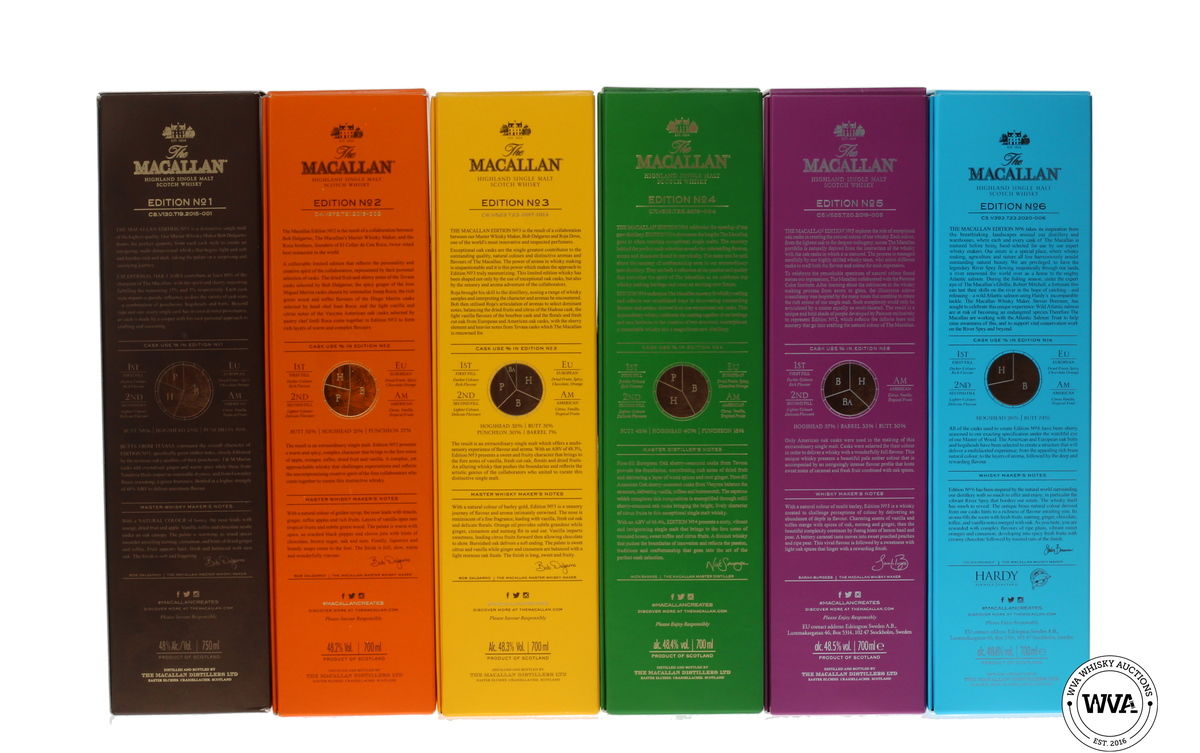 MACALLAN EDITIONS SET (1-6) 