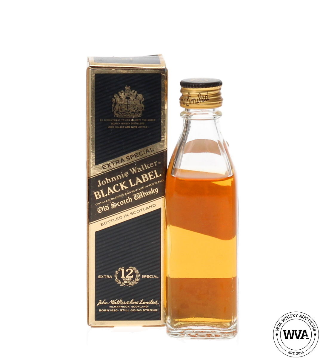 JOHNNIE WALKER BLACK LABEL MINIATURE