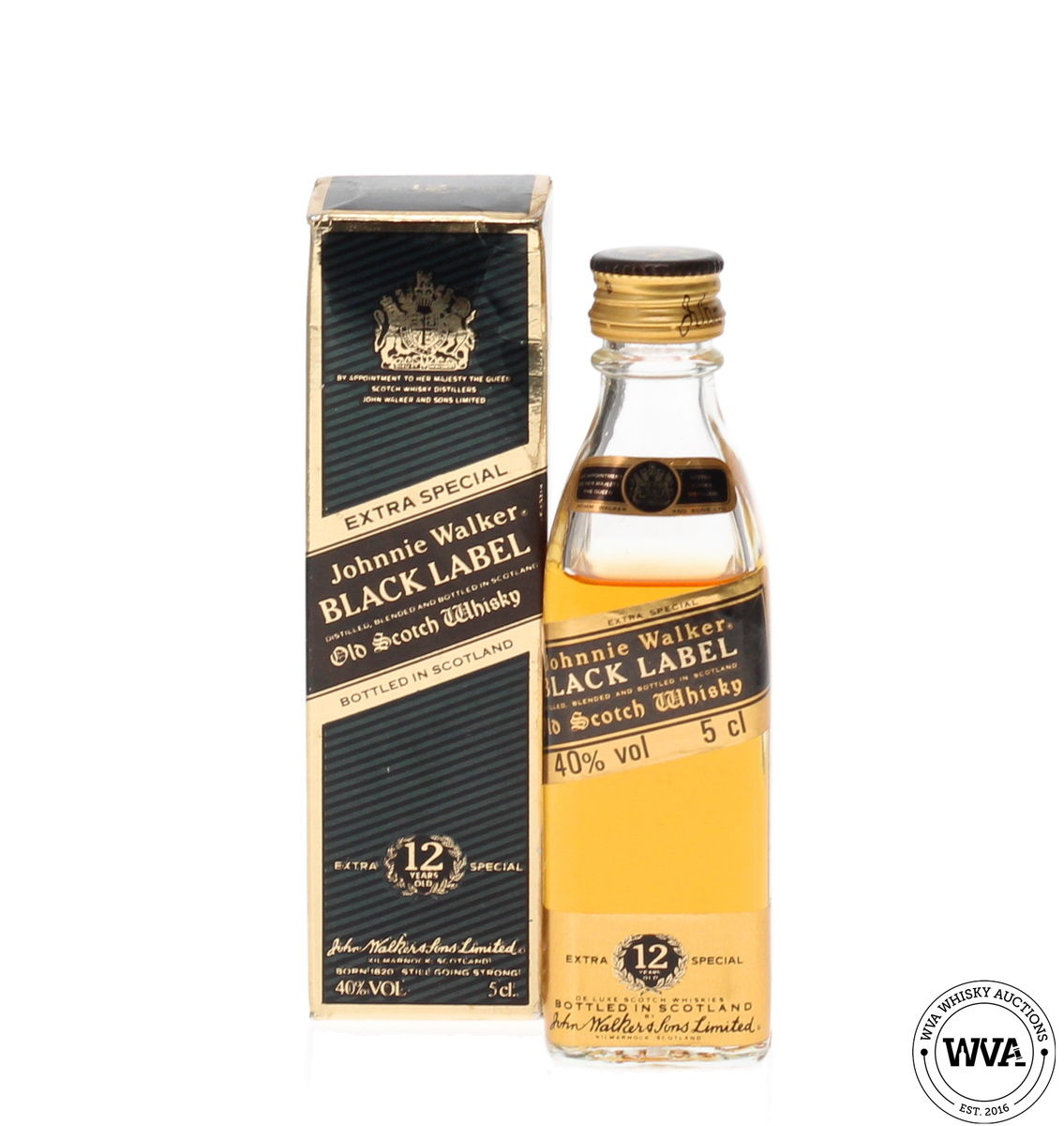 JOHNNIE WALKER BLACK LABEL MINIATURE