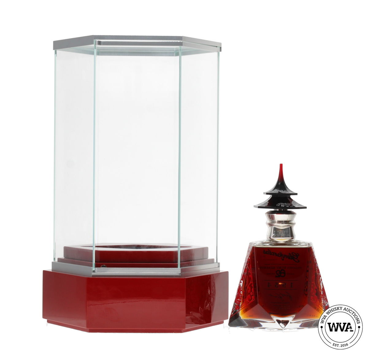 GLENFARCLAS 62 YEAR OLD 1954 #445 - PAGODA RUBY RESERVE (SILVER EDITION)