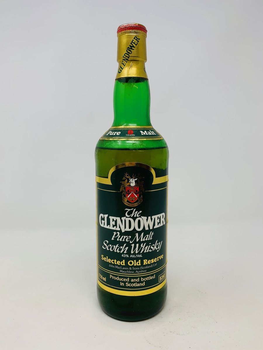 THE GLENDOWER 8 YEAR OLD PURE MALT SCOTCH WHISKY